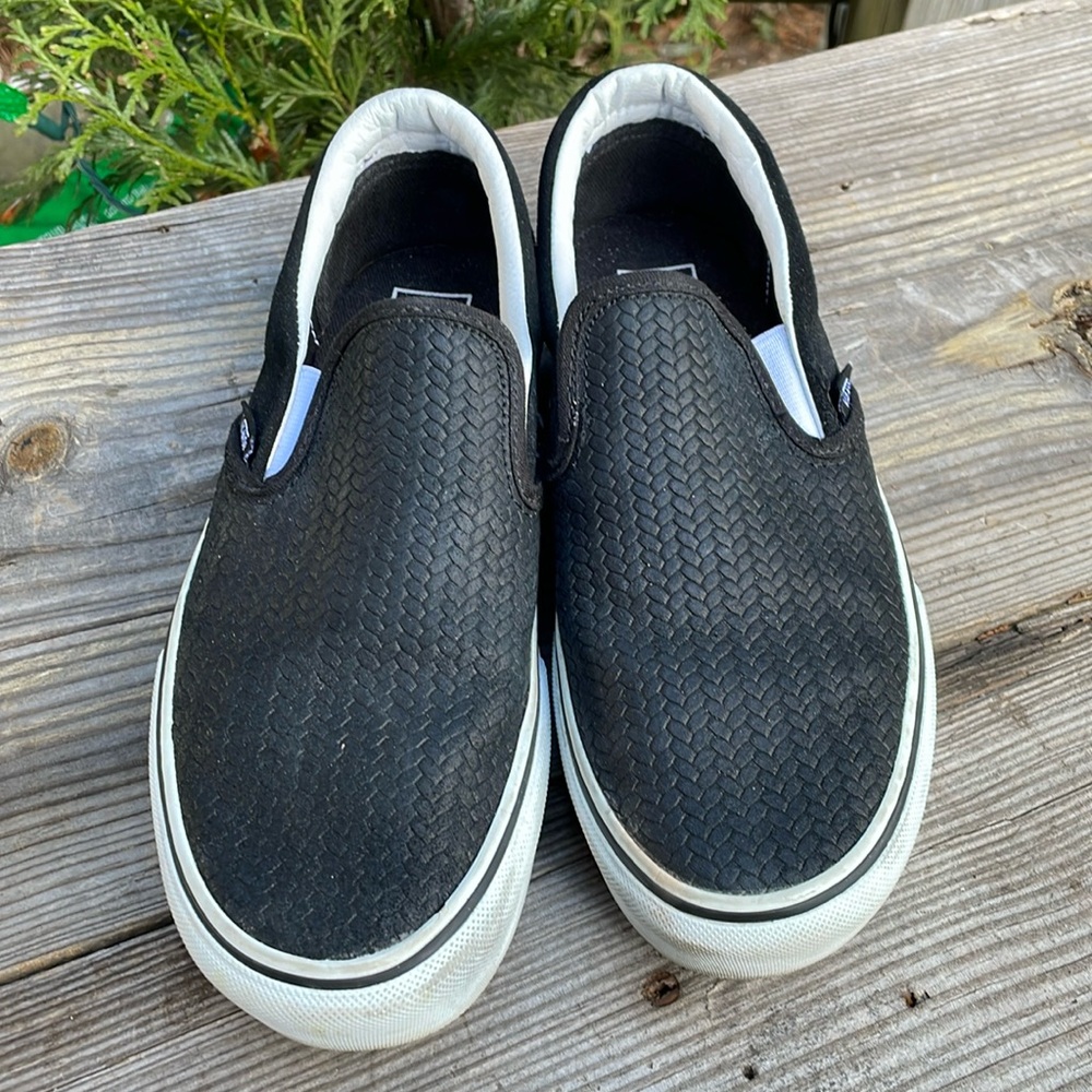 Mens 5.5 Smal Size Vans Loafer Sneakers Flat bottom skater cool